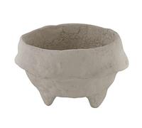 Santa Barbara Design Studio Pure Design Paper Mache Footed Decorative Bowl, Small, Grey