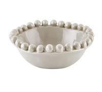 Santa Barbara Design Studio Table Sugar Beaded Ceramic Bowl, Small, Grey