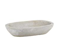 Santa Barbara Design Studio Table Sugar Hand Carved Paulownia Wood Dough Bowl, Small, Grey