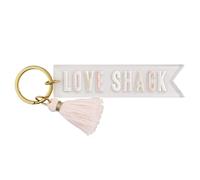 Santa Barbara Design Studio Wedding Acrylic Key Chain, 4-Inches Long, Love Shack
