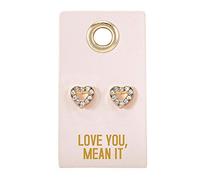 Santa Barbara Design Studio Wedding Collection Love Stud Earrings, 1-Pair, Love You