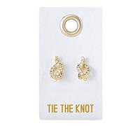 Santa Barbara Design Studio Wedding Collection Love Stud Earrings, 1-Pair, Tie the Knot