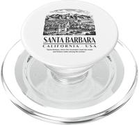 Santa Barbara: Where Mountains Meet Ocean and History PopSockets PopGrip for MagSafe