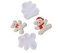 Santa Bear Mold Silicone for Chocolate Party Baking Kitchen Tool Christmas Bear Silicone Baking Mold