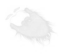 Santa Beard and Eyebrow Set, White Long Fake Beard with Adjustable Elastic for Xmas Party Costume 10.2x8.7x0.4inch