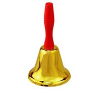 Santa Bell Deluxe In Brass 20cm Accessory for Christmas Party Fancy Dress