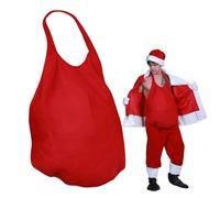 Santa Belly Padding for Men - Fake Belly Costume | Realistic Outfit for Men Women Adults, Comedy Pregnancy Party Photo Halloween Christmas