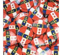 Santa Belts Milk Chocolate Coins 2kg Bag, Pouch Christmas Sweets