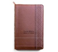 Santa Biblia de Promesas Reina Valera 1960 / Tamaño Manual / Letra Grande / Piel Especial Con Cierre / Café // Spanish Promise Bible Rv60 / Handy Size ... Promises RVR 1960 Pocket Size, Brown, Zipper