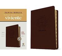 Santa Biblia NTV, Letra Súper Gigante: Nueva Traduccion Viviente, SentiPiel Cafe oscuro, palabras de Cristo en rojo, concordancia, mapas a color