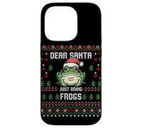 Santa Big Toad Fat Frog Christmas Ugly Xmas Sweater Case for iPhone 14 Pro