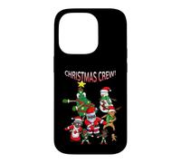Santa Black African American Christmas Crew Flossing Floss Case for iPhone 14 Pro