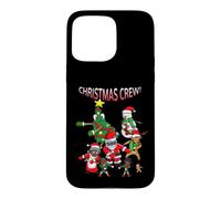 Santa Black African American Christmas Crew Flossing Floss Case for iPhone 15 Pro Max