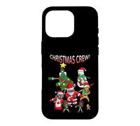 Santa Black African American Christmas Crew Flossing Floss Case for iPhone 16 Pro