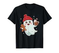 Santa Boo Ghost Creepy Halloween and Christmas Design Boo T-Shirt