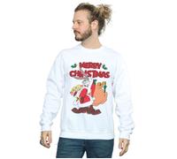 Santa Bugs Bunny Sweatshirt Looney Tunes White L