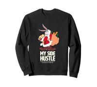 Santa Bunny My Side Hustle Fun Holiday Theme Sweatshirt