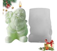 Santa Candle Mould, Christmas Resin Mould - Christmas Santa Craft Candle Moulds, Santa Soap Making Mould, Christmas Decoration, Silicone Mould for Epoxy Resin Casting