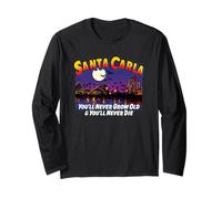 Santa Carla pier CA Tourist pop Culture Bats Moon Vampires Long Sleeve T-Shirt
