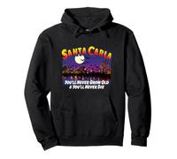 SANTA CARLA pier CA tourist pop culture bats moon vampires Pullover Hoodie