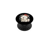 Santa Cat Singing Carols PopSockets Adhesive PopGrip