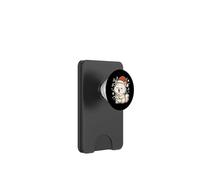 Santa Cat Singing Carols PopSockets PopWallet for MagSafe