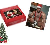 Santa Checking His List Prank Puzzle, 300-Piece Barry Wood Meme Jigsaw, Adult Humor Jigsaw with Surprise Image, Funny Holiday Gag Gift, Hilarious White Elephant/Secret Santa Holiday Gag Gifts