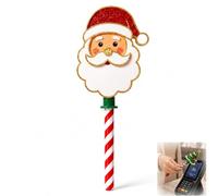Santa Christmas Payment Wand,Contactless Tap-To-Pay Magic Stick Card Holder | Glossy 3D Printed Holiday Decor Stick, Practical Payment Tool for Retail Counters And Corporate Holiday Gifting Needs