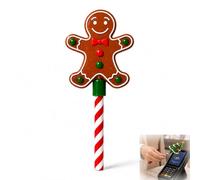 Santa Christmas Payment Wand,Contactless Tap-To-Pay Magic Stick Card Holder | Glossy 3D Printed Holiday Decor Stick, Practical Payment Tool for Retail Counters And Corporate Holiday Gifting Needs