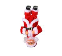 Santa Christmas Stuffed Toy Doll with English Singing Songs Festive Musical for Children Holiday (Red, 26.5X14X9.7cm)