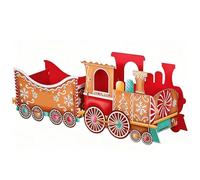 Santa Christmas Train Gift Holder,Santa’s Holiday Present Train,Festive Cardboard Toy for Kids Home Decor Deliver Holiday Cheer A LARGE