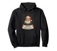 Santa Christmas Winter Wonderland 2026 Holiday Retro Xmas Pullover Hoodie