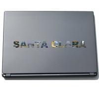 Santa Clara Laptop Sticker Laptop Skin 210 mm with sights