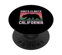 Santa Clarita California Bear Retro 661 Santa Clara River PopSockets Adhesive PopGrip