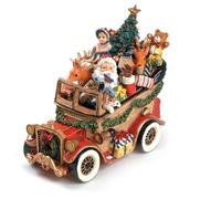 Santa Classic Car 'We Wish You A Merry Christmas' Musical Figurine