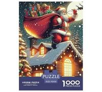Santa Claus 1000 Piece Christmas Jigsaw Puzzles Handwork Puzzle Educational Challenge for Challenging Family Activity Games Colorful for Home Decor Gifts 70x50cm/1000pcs
