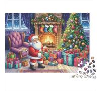 Santa Claus 1000 Piece Jigsaw Puzzle,Adults & Kids 14+,Home Wall Decor,Stress Relief,Whimsical Challenge,Premium Cardboard,Educational Toy,Gift Idea 52x38cm