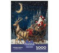Santa Claus 1000 Piece Jigsaw Puzzle For Adults Family Challenge Toys Stress Relief Puzzle Cultivate The Spirit of Teamwork for The Whole for Women, Gifts for Men 70x50cm/1000pcs