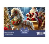 Santa Claus 1000 Piece Jigsaw Puzzles for AdultsChristmas Gift Colourful, Challenging rainteasing Adults Jigsaw Puzzle, Puzzle The Future - 100% Recycled Cardboard Educational Game Challenging