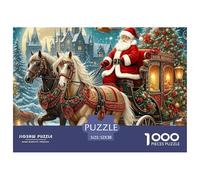 Santa Claus 1000 Piece Jigsaw Puzzles for AdultsChristmas Gift Colourful, Challenging rainteasing Adults Jigsaw Puzzle, Puzzle The Future - 100% Recycled Cardboard Educational Game Challenging