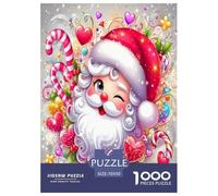Santa Claus 1000 Piece Jigsaw Puzzles Fun Challenging Modern Festive Santa & Christmas Magic Educational Game for The Whole Gifts Suitable for Children & People Aged 14+ 70x50cm/1000pcs