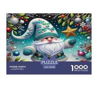 Santa Claus 1000 Piece Jigsaw Puzzles Fun Challenging Modern Festive Santa & Christmas Magic for Family Activity Game for The Whole Gifts for Adults And Kids Age 52x38cm/1000pcs