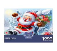 Santa Claus 1000 Piece Jigsaw Puzzles Fun Challenging Modern Festive Santa & Christmas Magic Puzzles Game for The Whole Gifts Suitable for Children & People Aged 14+ 38x26cm/1000pcs
