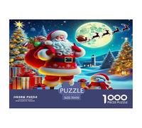 Santa Claus 1000 Piece Jigsaw Puzzles Fun Challenging Modern Festive Santa & Christmas Magic Puzzles Game for The Whole Gifts For Children And Adults Aged 14 And Over 70x50cm/1000pcs