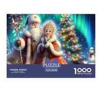 Santa Claus 1000 Piece Puzzles Age 14+ for Adults Whimsical Challenge Colourful Creativity Gift Giving 100% Recycled Cardboard Jumbo 52x38cm/1000pcs