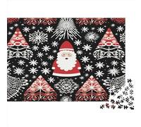 Santa Claus 1000 Pieces Adult Jigsaw Puzzle Puzzles Brain Burning Adult Game Decoration Picture Child Fun Activity Jigsaw Puzzles Great Gift For All Ages 1000pcs (75x50cm)