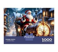 Santa Claus 1000 Pieces Jigsaw Puzzle Santa Claus Puzzle Educational Games Relax Wall Decoration Gift Cooperation 38x26cm/1000pcs
