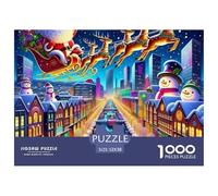 Santa Claus 1000 Pieces Jigsaw Puzzles for Adults And Children Challenge Creativity Randomly Shaped 52x38cm/1000pcs