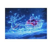 Santa Claus 500 Piece Jigsaw Puzzle for Adults Christmas Holiday Sick Day Activity Gentle Distraction No Dust Pieces Great Gift for Get Well Soon 500 PCS