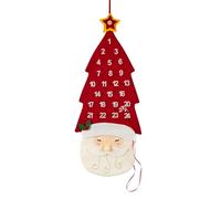 Santa Claus Advent Calendar 24 Day Wall Mounted Christmas Countdown
